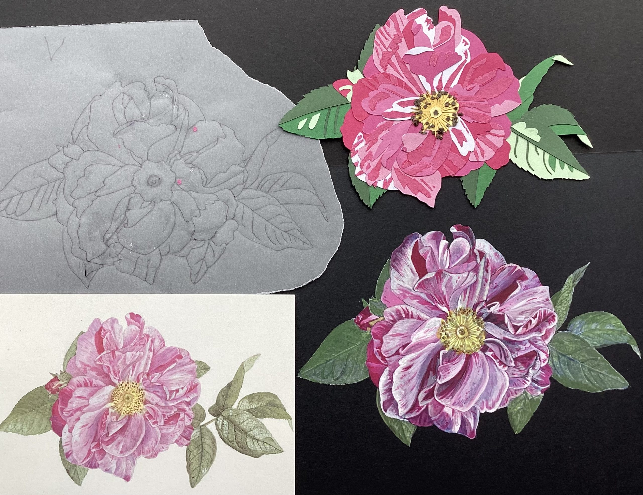 Collage Flowers with Angie Girling